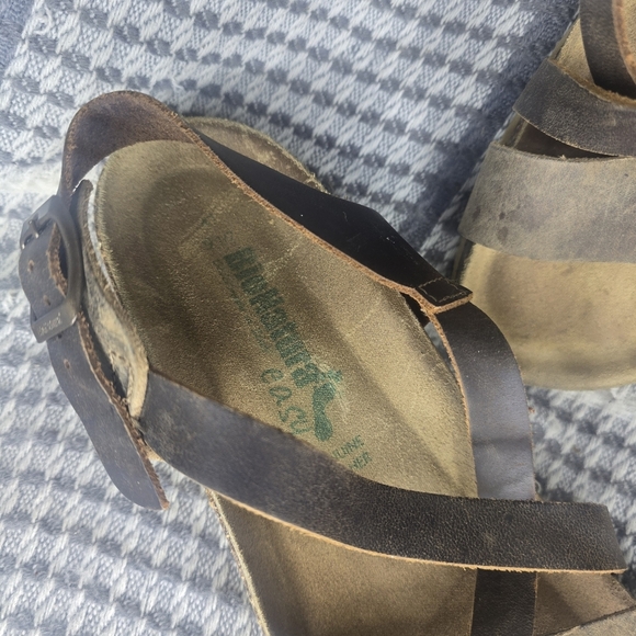 BioNatura Women's Brown Leather Slingback Sandals Size 9.5 - Picture 3 of 8